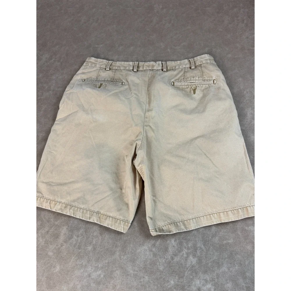 Peter Millar Mens Bermuda Golf Performance Short Khaki Beige Pima Cotton‎ 36